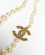 Chanel Pearl Necklace CC Champagne