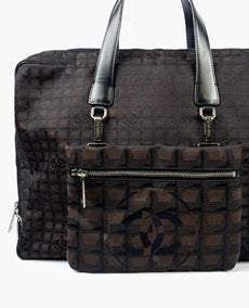 Chanel Jacquard Travel Ligne kannettavan tietokoneen laukku