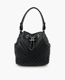 Chanel Small Urban Spirit Bucket Bag Black