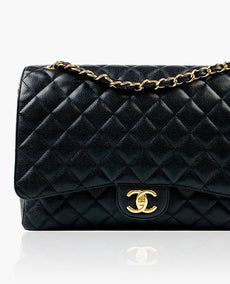 Chanel Maxi Jumbo Black Caviar GHW