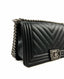 Chanel Boy Old Medium Chevron RHW Black Caviar