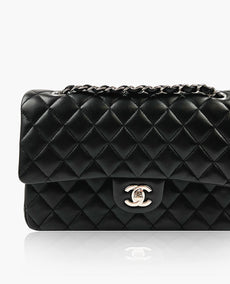 Chanel Timeless Medium Black Lambskin SHW