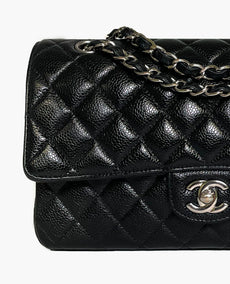 Chanel Timeless Medium Black Caviar SHW