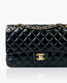 Chanel Timeless Medium Black Lambskin GHW