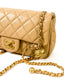 Chanel Mini Rectangular Pearl Crush Quilted Beige Lambskin Aged GHW