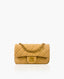 Chanel Mini Rectangular Pearl Crush Quilted Beige Lambskin Aged GHW