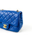 Chanel Mini Square Pearl Crush Blue GHW