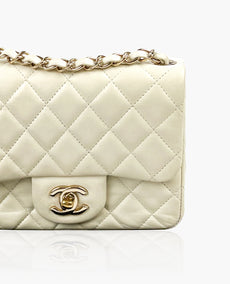 Chanel Mini Square Ivory Lambskin CHW