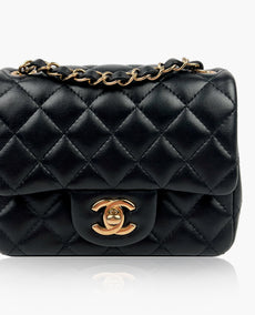 Chanel Mini Square Black Lambskin CHW