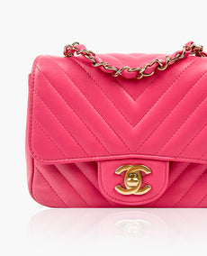 Chanel Mini Square punainen CHW