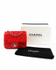 Chanel Mini Square Red SHW Lambskin