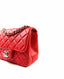 Chanel Mini Square Red SHW Lambskin