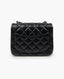 Chanel Mini Square Black Lambskin SHW