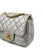 Chanel Mini Square Metallic Silver GHW