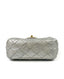 Chanel Mini Square Metallic Silver GHW