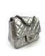 Chanel Mini Square Metallic Silver Lambskin SHW