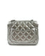 Chanel Mini Square Metallic Silver Lambskin SHW