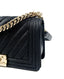 Chanel Boy Old Medium Chevron CHW Black Caviar