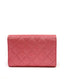 Chanel CC Quilted Wallet Pink Caviar SHW