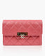 Chanel CC Quilted Wallet Pink Caviar SHW