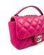 Chanel Pink Rubber Raincoat Classic Flap Shoulder Bag