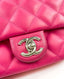 Chanel Pink Rubber Raincoat Classic Flap Shoulder Bag