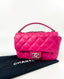 Chanel Pink Rubber Raincoat Classic Flap Shoulder Bag