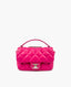 Chanel Pink Rubber Raincoat Classic Flap Shoulder Bag