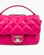 Chanel Pink Rubber Raincoat Classic Flap Shoulder Bag