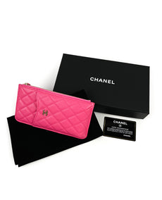 Chanel Wallet -puhelinteline Pink Caviar GHW