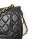 Chanel Mini Rectangular Pearl Crush Quilted Black Lambskin Aged GHW