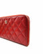 Chanel Classic Long Zip Wallet Red Caviar SHW