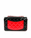 Chanel Bicolor Classic Single Flap Bag Quilted Patent Mini SHW