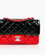 Chanel Bicolor Classic Single Flap Bag Quilted Patent Mini SHW