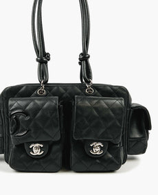 Chanel Grand Reporter Cambon Black Shoulder Bag