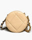 Chanel Lambskin Quilted 19 Round Clutch On Chain Bag Beige