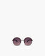 Chanel Round Pink Leather Sunglasses