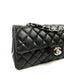 Chanel Black Lambskin East West Single Flap SHW