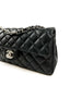 Chanel Black Lambskin East West Single Flap SHW