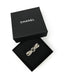 Chanel Bow Crystal Embellished Brooch