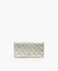 Chanel CC Silver Long Wallet