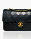 Chanel Timeless Small Vintage 24 k GHW Black Lambskin