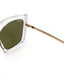 Chanel 18K White Gold Mirror Square Sunglasses