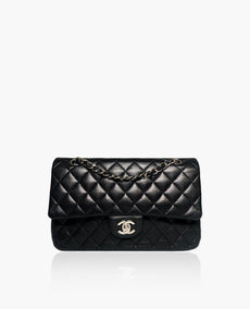 Chanel Timeless Medium Black Lambskin SHW