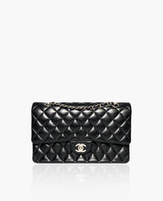 Chanel Timeless Medium Black Lambskin SHW