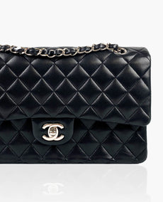 Chanel Timeless Medium Black Lambskin SHW