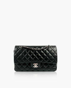 Chanel Timeless Medium Black Lambskin SHW