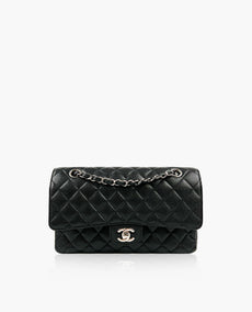 Chanel Timeless Medium Black Caviar SHW