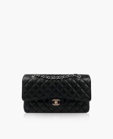 Chanel Timeless Medium Black Caviar SHW