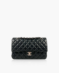 Chanel Timeless Medium Black Lambskin SHW